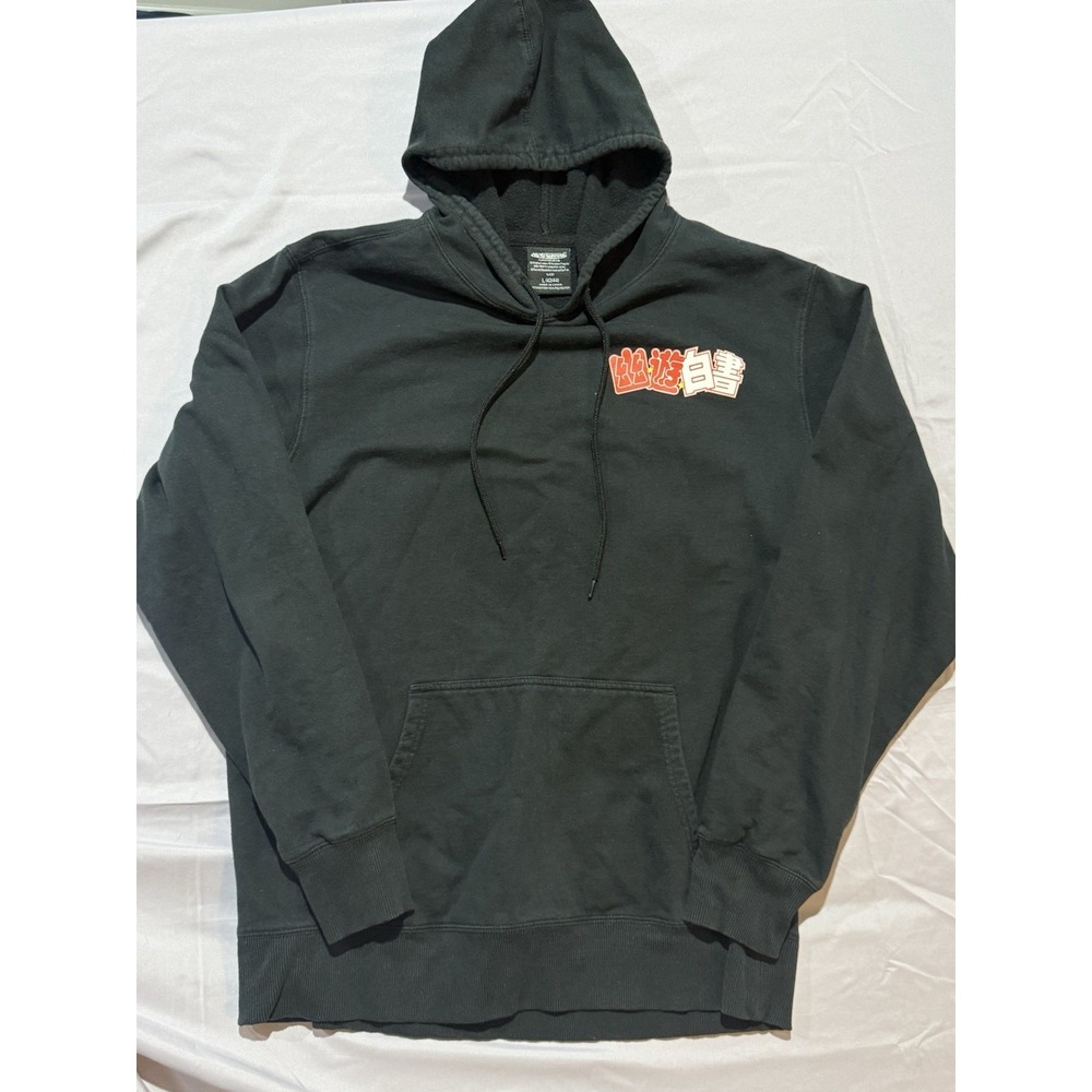 Yu Yu Hakusho Hoodie Mens Large Black Anime Funimation Yusuke Hiei Kurama